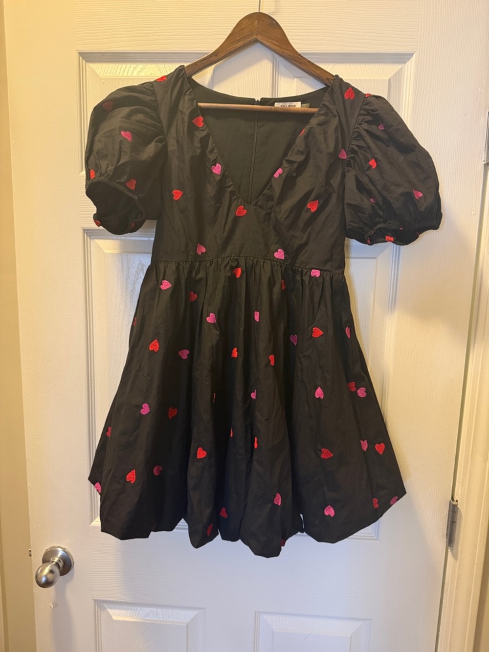Day + Moon Black Heart Patterned Dress